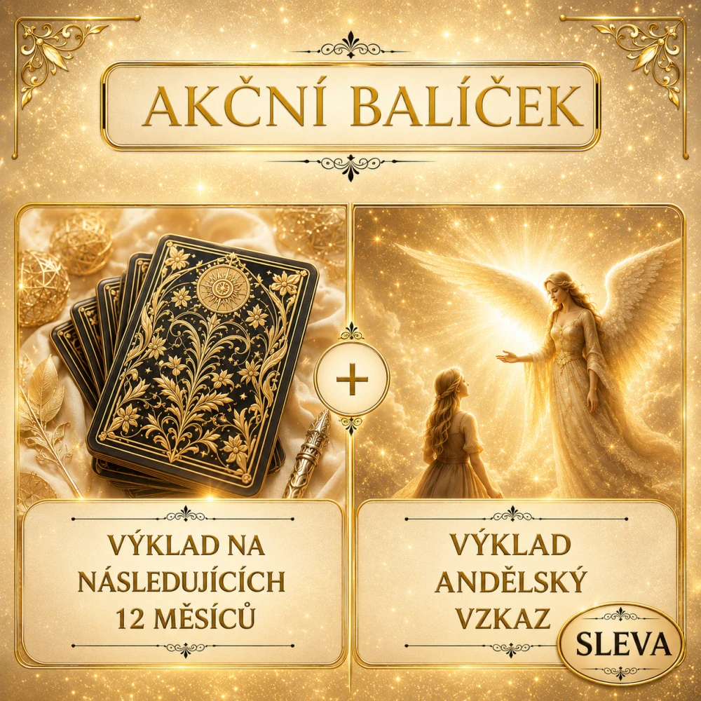 AKCE NA BALÍČEK - VÝKLAD NA NÁSLEDUJÍCÍCH 12 MĚSÍCŮ + VÝKLAD ANDĚLSKÝ VZKAZ