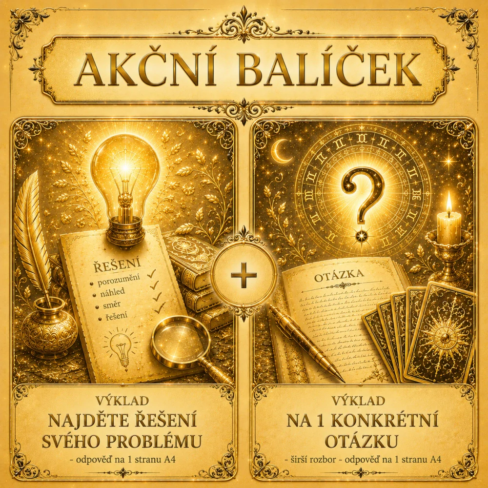AKČNÍ BALÍČEK ŽIVOTNÍCH OTÁZEK (balíček 2 výkladů)