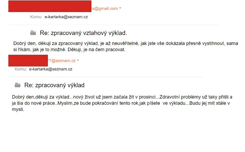  Písemný výklad VZTAHOVÝ (po rozchodu-ukončený vztah)