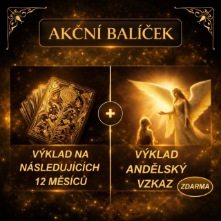 AKCE NA BALÍČEK - VÝKLAD NA NÁSLEDUJÍCÍCH 12 MĚSÍCŮ  + ZDARMA  VÝKLAD ANDĚLSKÝ VZKAZ