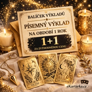 AKČNÍ BALÍČEK VÝKLADŮ - PÍSEMNÝ VÝKLAD NA OBDOBÍ 1 ROK 1+1 (výklad pro 2 osoby)